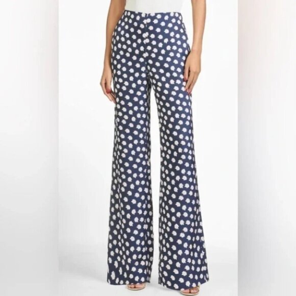 NWOT Sachin & Babi Lana Pant Ikat Floral // Blue and Pink // Size 12 - Picture 3 of 7